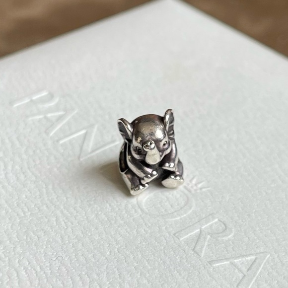 Retired Pandora Sterling Silver 925 Lucky Elephant Charm Authentic EUC - Picture 2 of 7